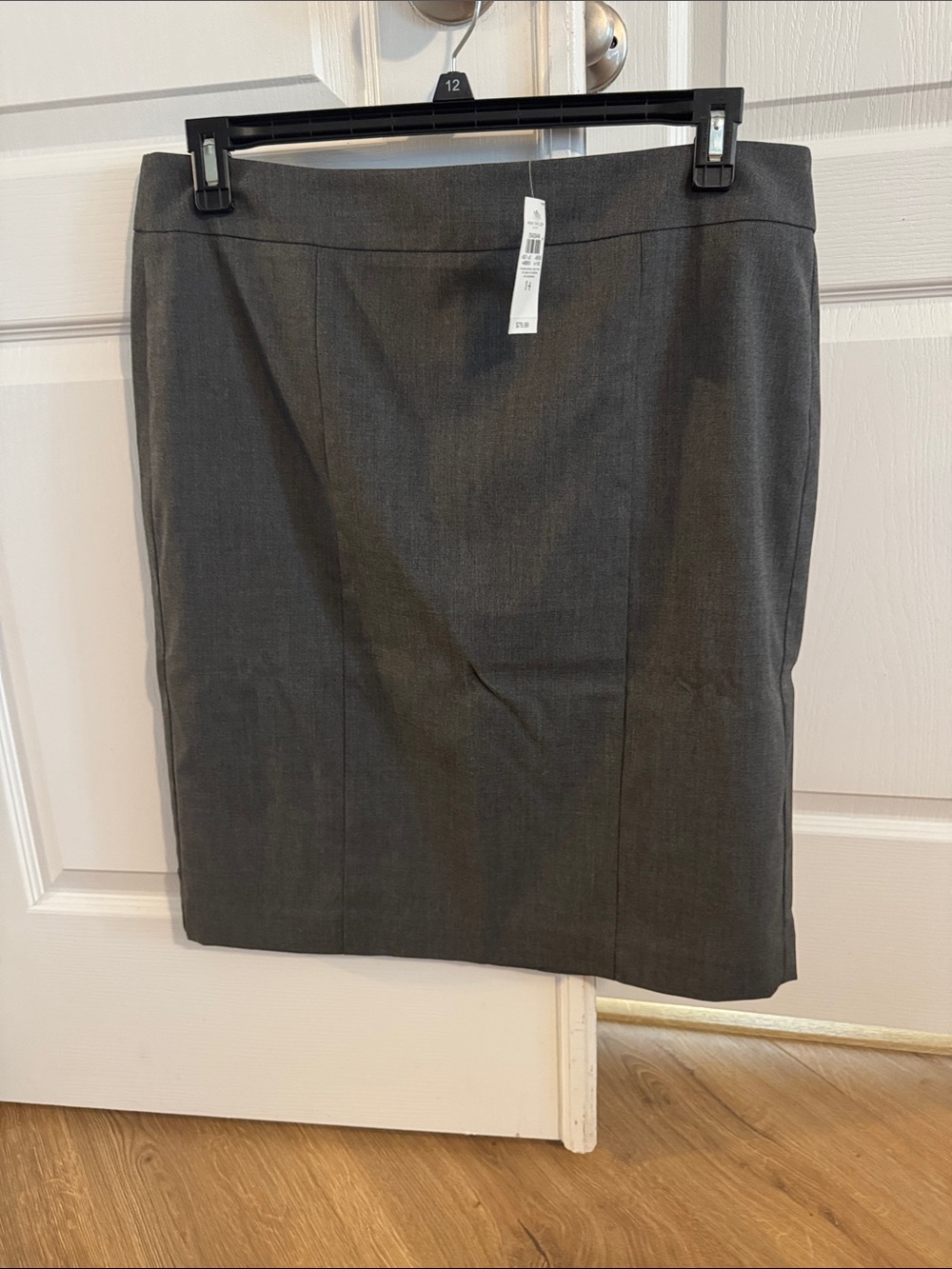 Ann Taylor Factory Charcoal Gray Pencil Skirt